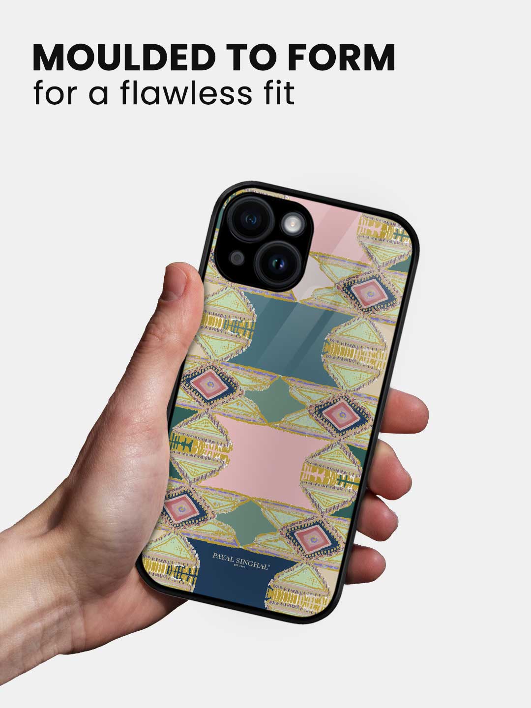 Payal Singhal Aztec Green - iPhone 13 Glass Cover