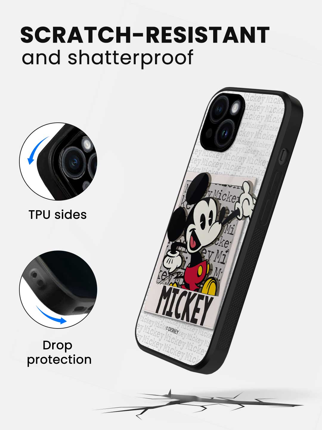 Hello Mr Mickey - iPhone 13 Glass Cover