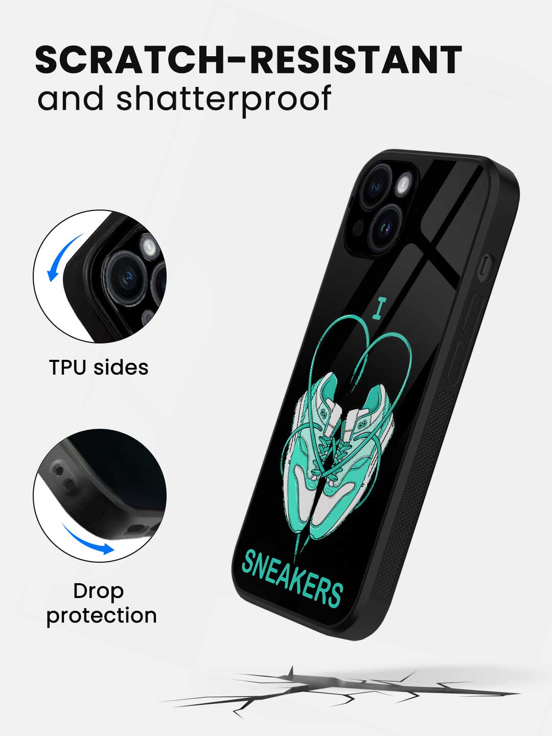 Sneakerhead Love - iPhone 13 Glass Cover