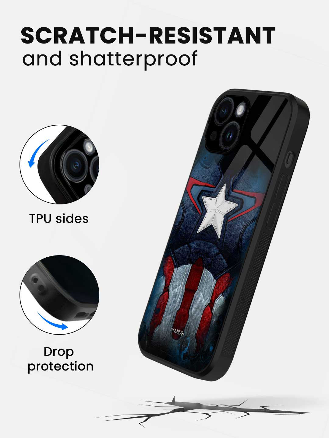 Suit up Captain - iPhone 13 Glass Cover