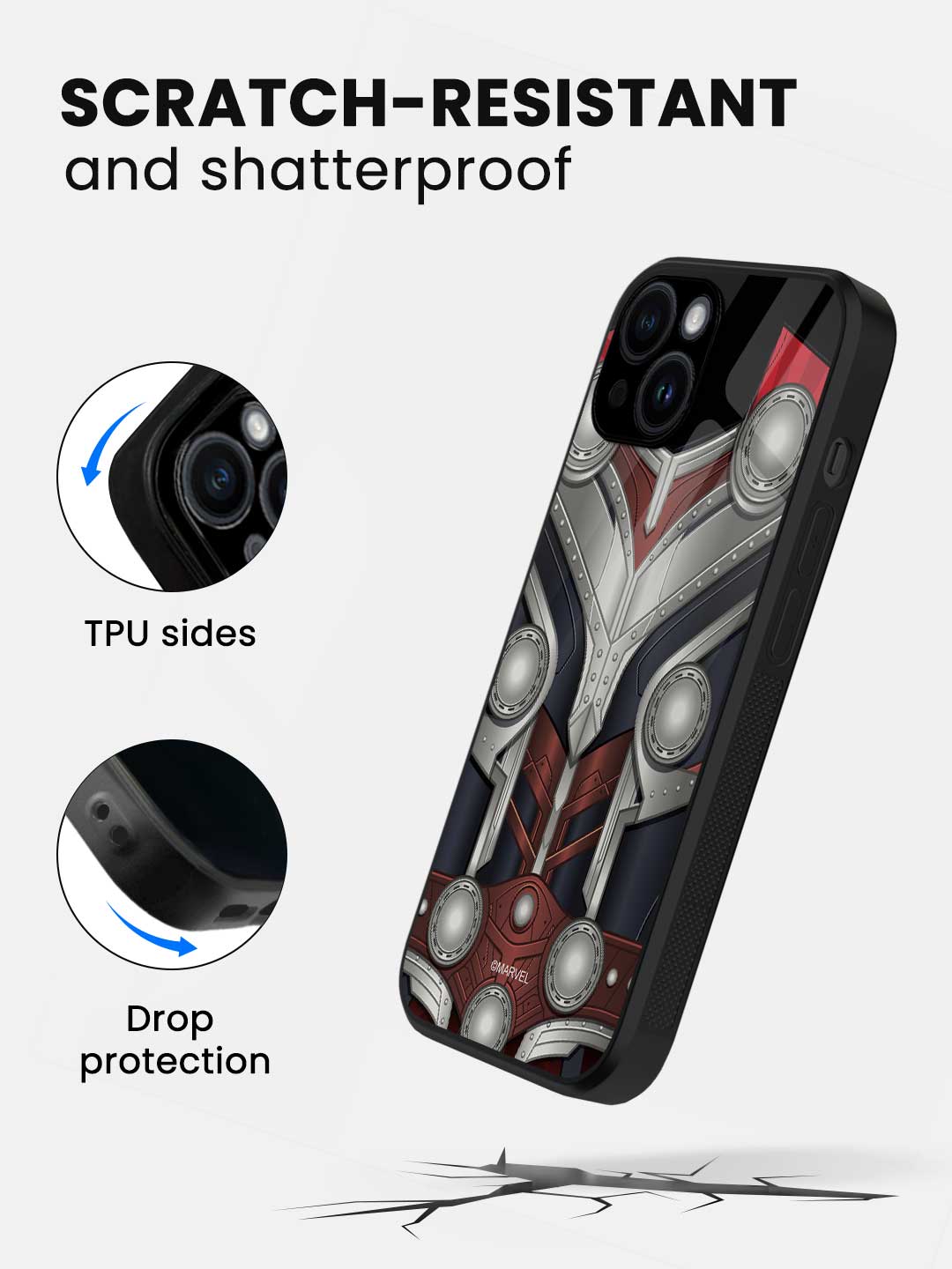 Suit up Mighty Thor - iPhone 13 Glass Cover