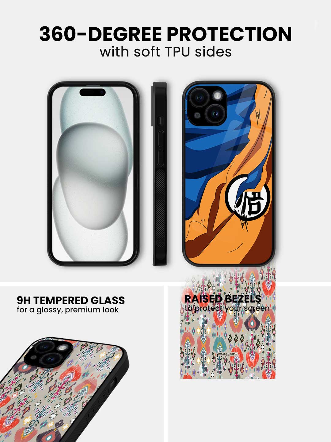 Payal Singhal Ikat Garden Stone - iPhone 13 Glass Cover