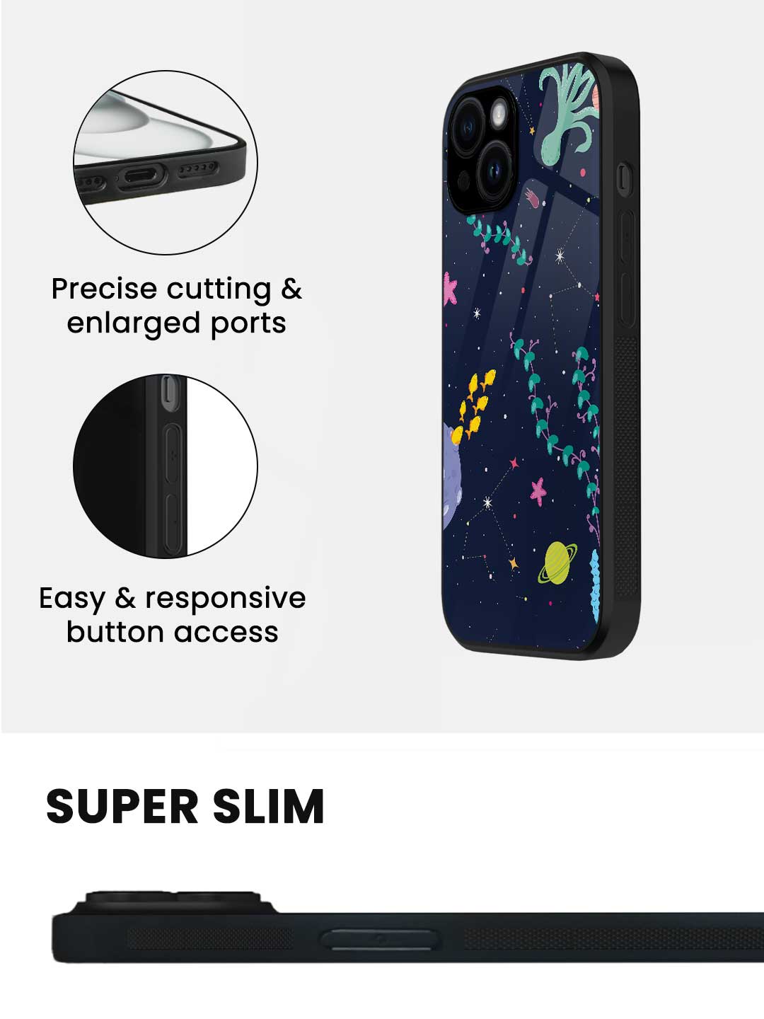 Space Aquarium - iPhone 13 Glass Cover