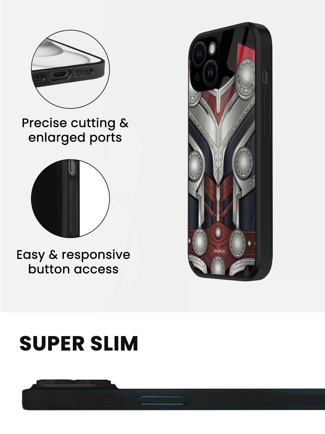 Suit up Mighty Thor - iPhone 13 Glass Cover