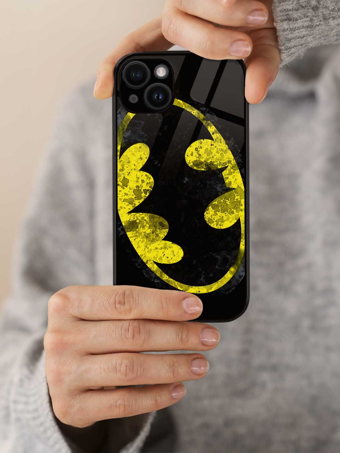 Batman Splatter - iPhone 13 Glass Cover