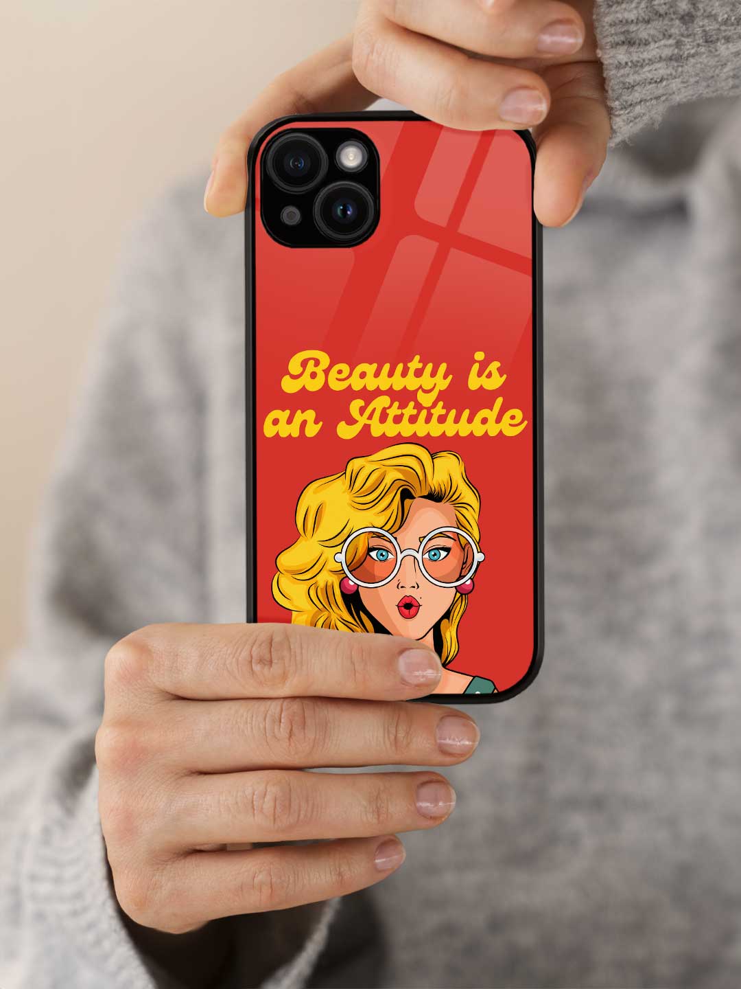 Beauty is an Attitude - iPhone 13 Glass Cover