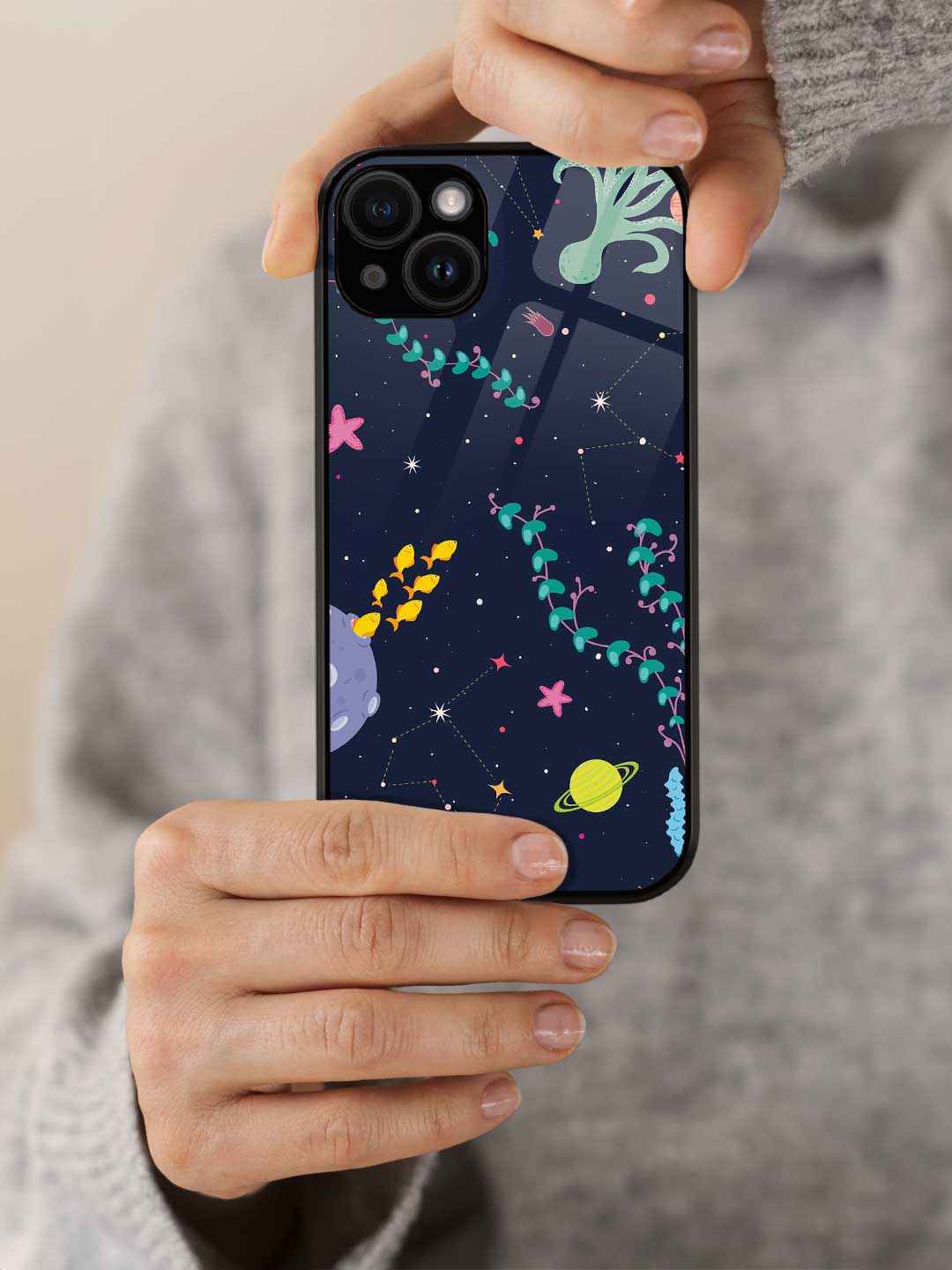 Space Aquarium - iPhone 13 Glass Cover
