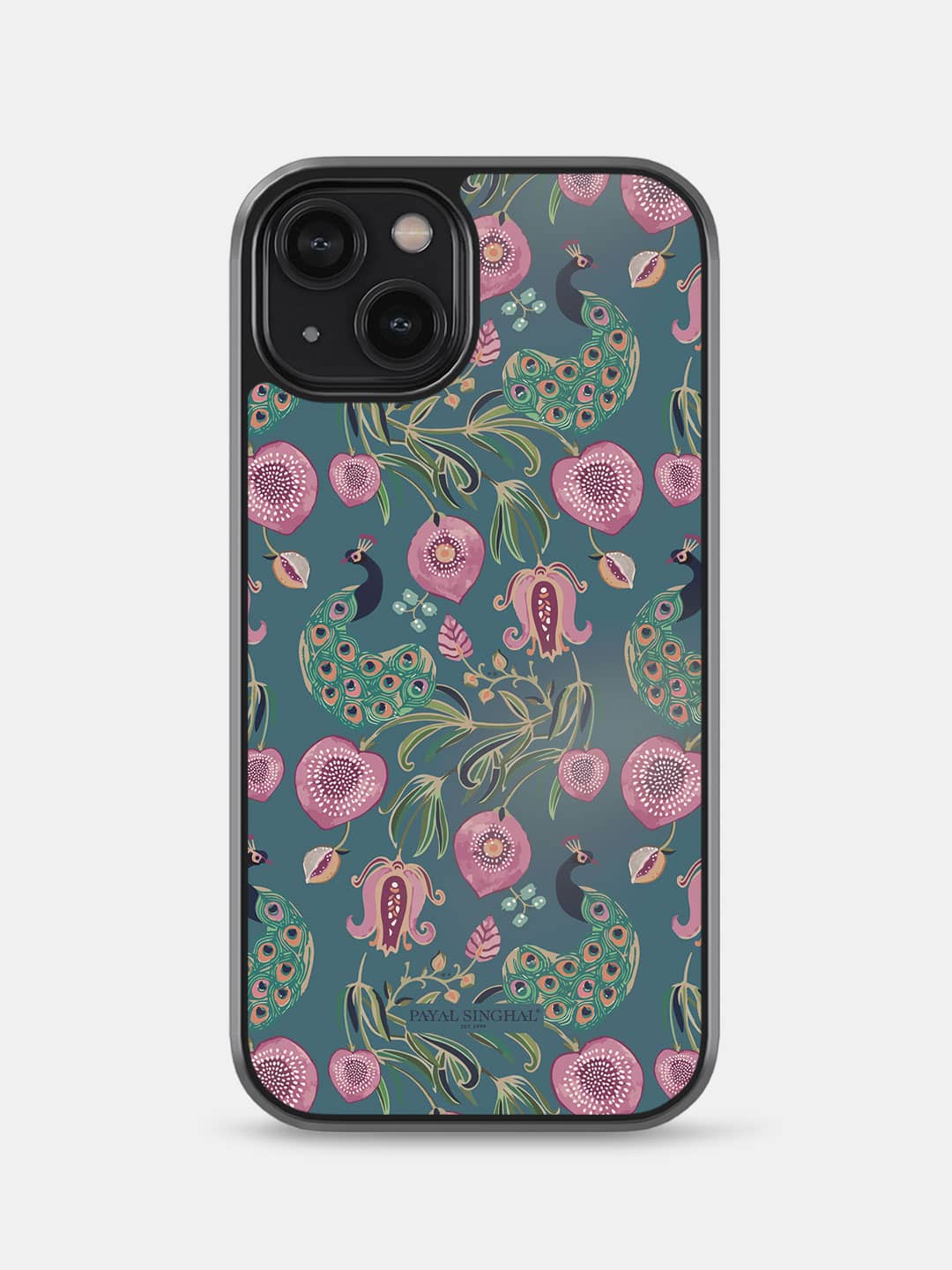 Payal Singhal Anaar and Mor Blue - iPhone 14 Bumper Cover