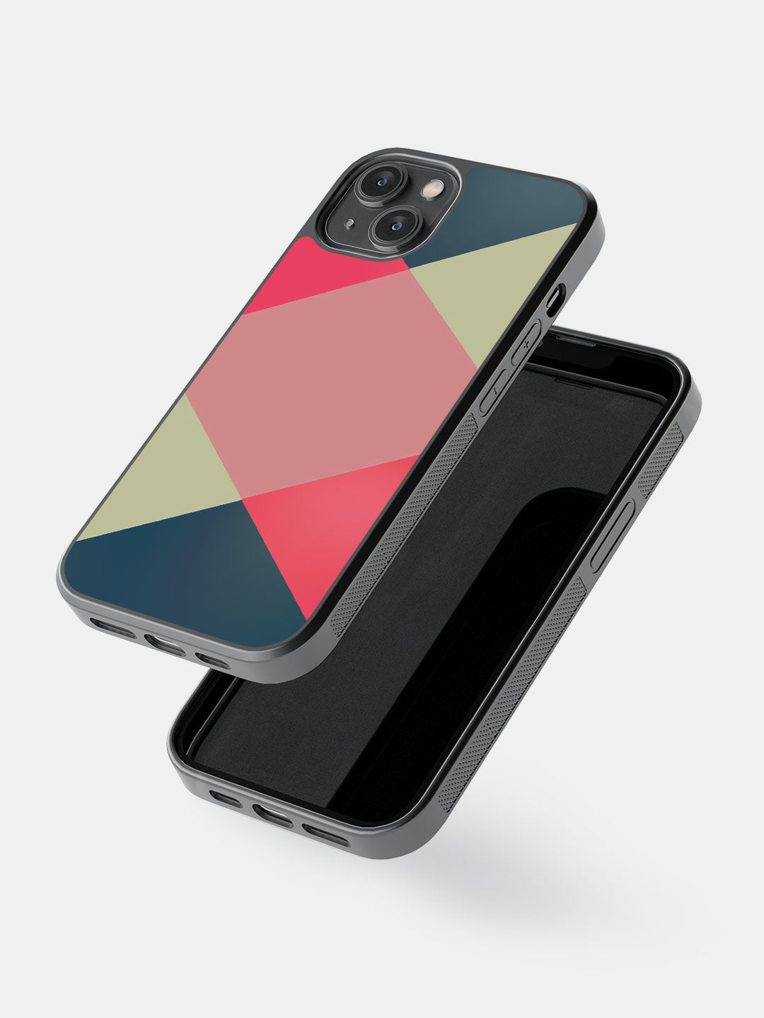 Criss Cross Teal - iPhone 14 Cover