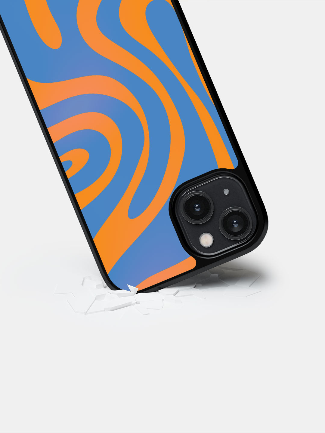 Wavy Whimsy Orange - iPhone 14 Cover