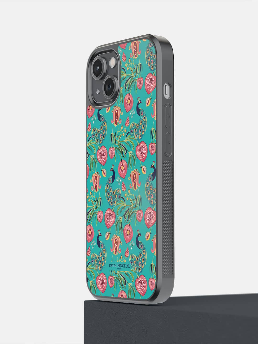 Payal Singhal Anaar and Mor Teal - iPhone 14 Bumper Cover