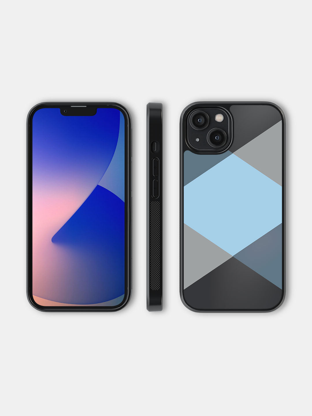 Criss Cross Blue - iPhone 14 Bumper Cover