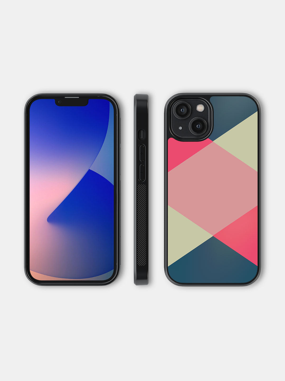 Criss Cross Teal - iPhone 14 Cover