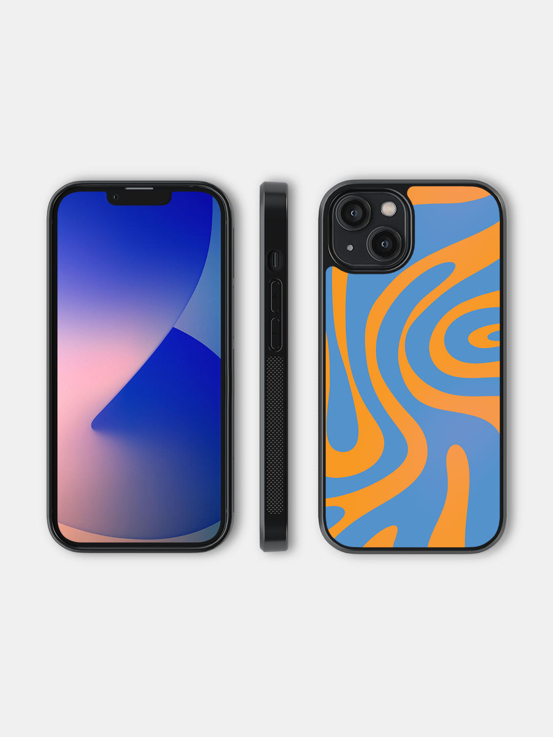 Wavy Whimsy Orange - iPhone 14 Cover