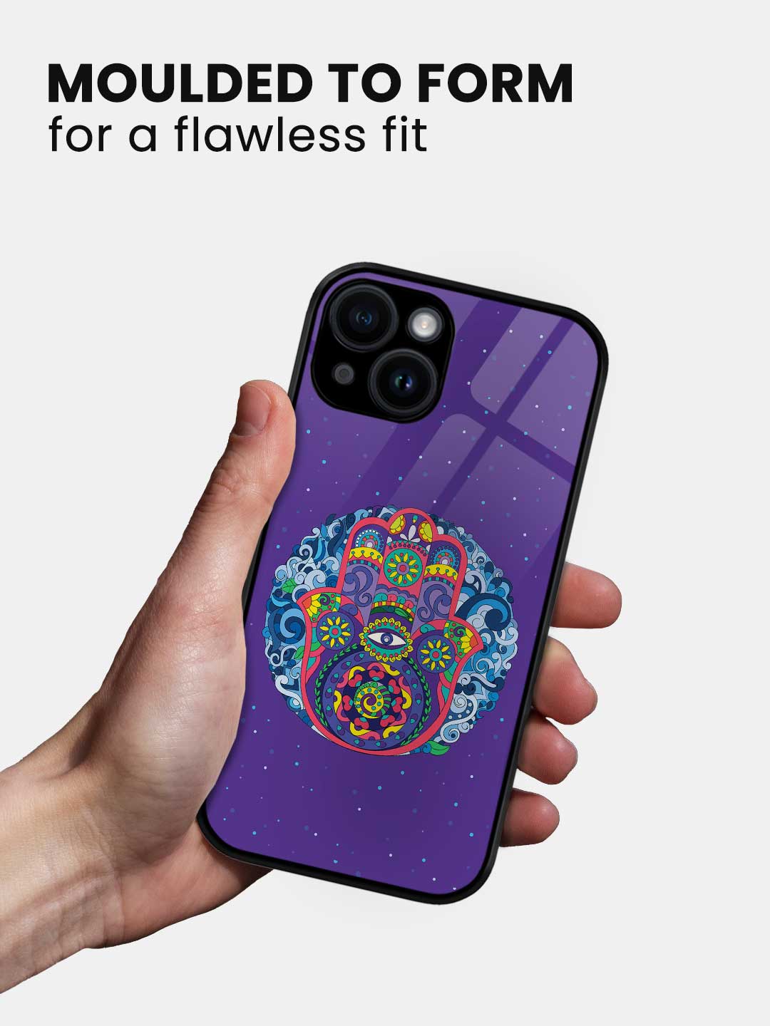 Humsa Mandala - iPhone 14 Glass Cover