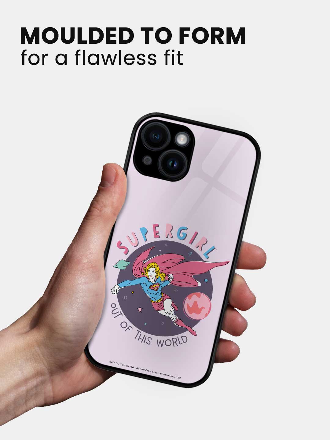 Supergirl out of the World - iPhone 15 Glass Cover