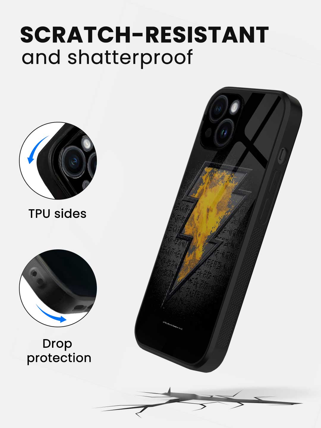 Black Thunder - iPhone 14 Glass Cover