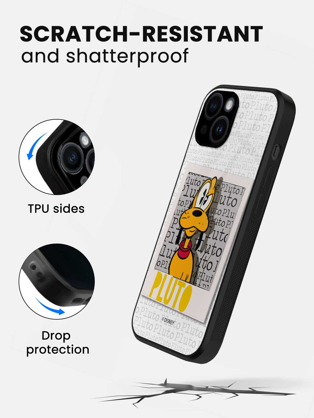 Hello Mr Pluto - iPhone 14 Glass Cover