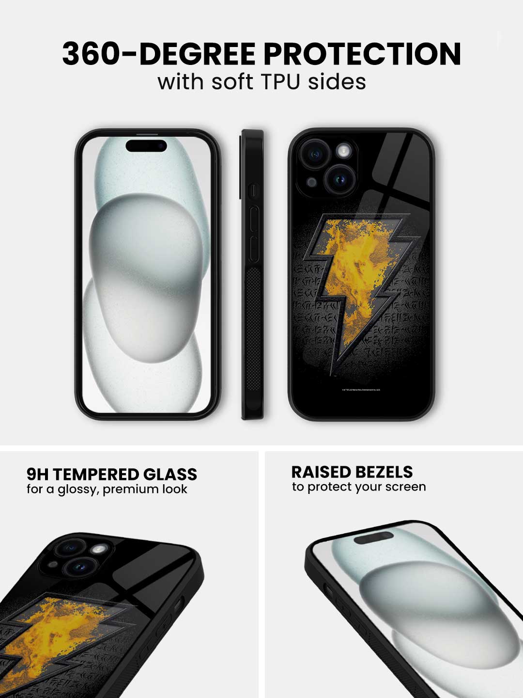 Black Thunder - iPhone 14 Glass Cover