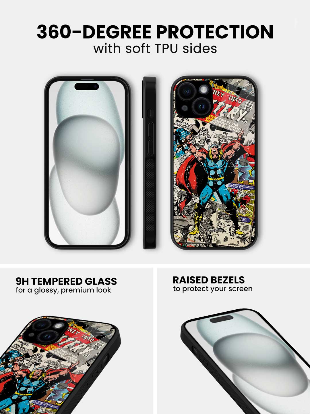Comic Thor - iPhone 14 Glass Cover