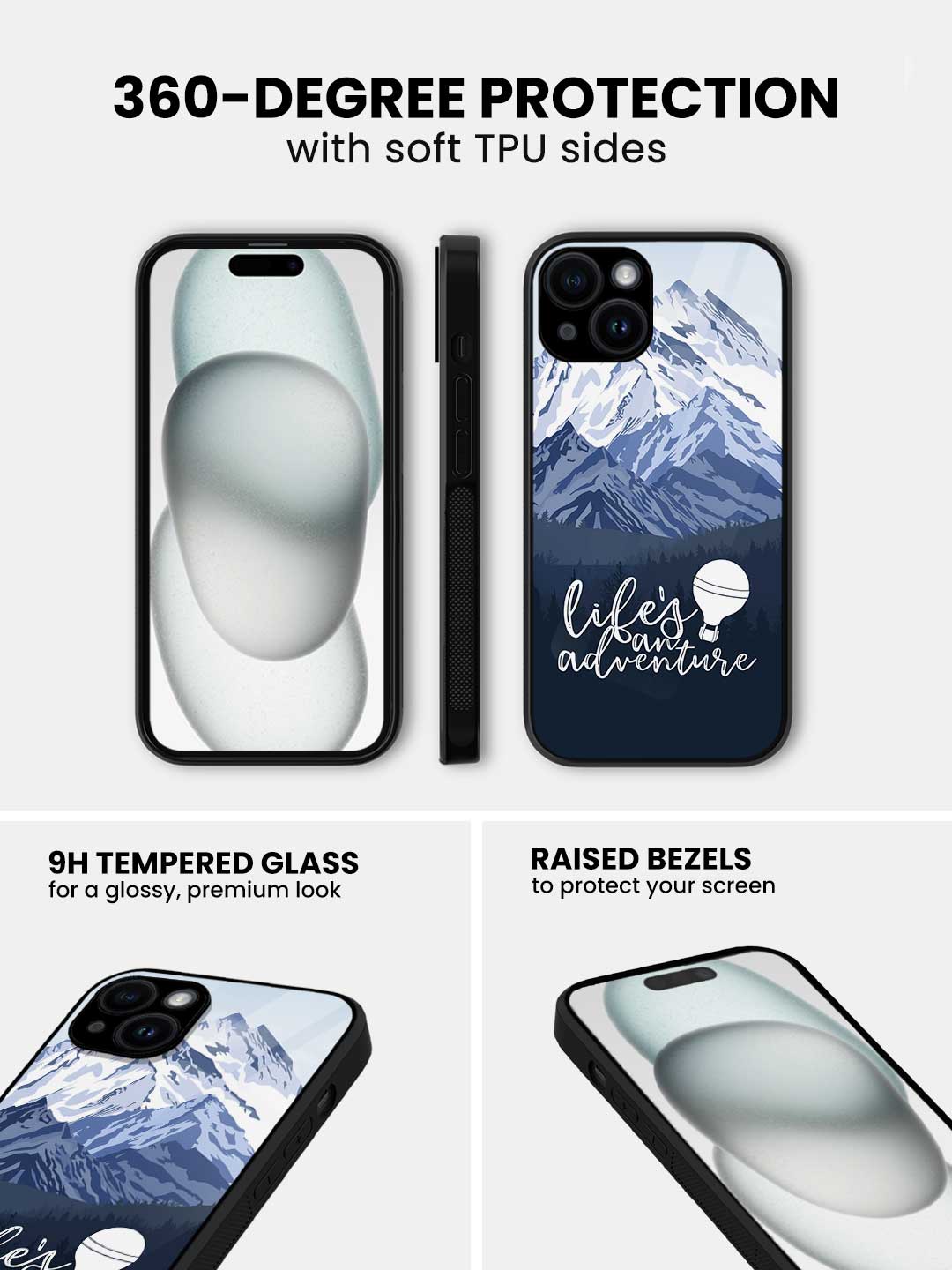 Lifes an Adventure - iPhone 14 Glass Cover