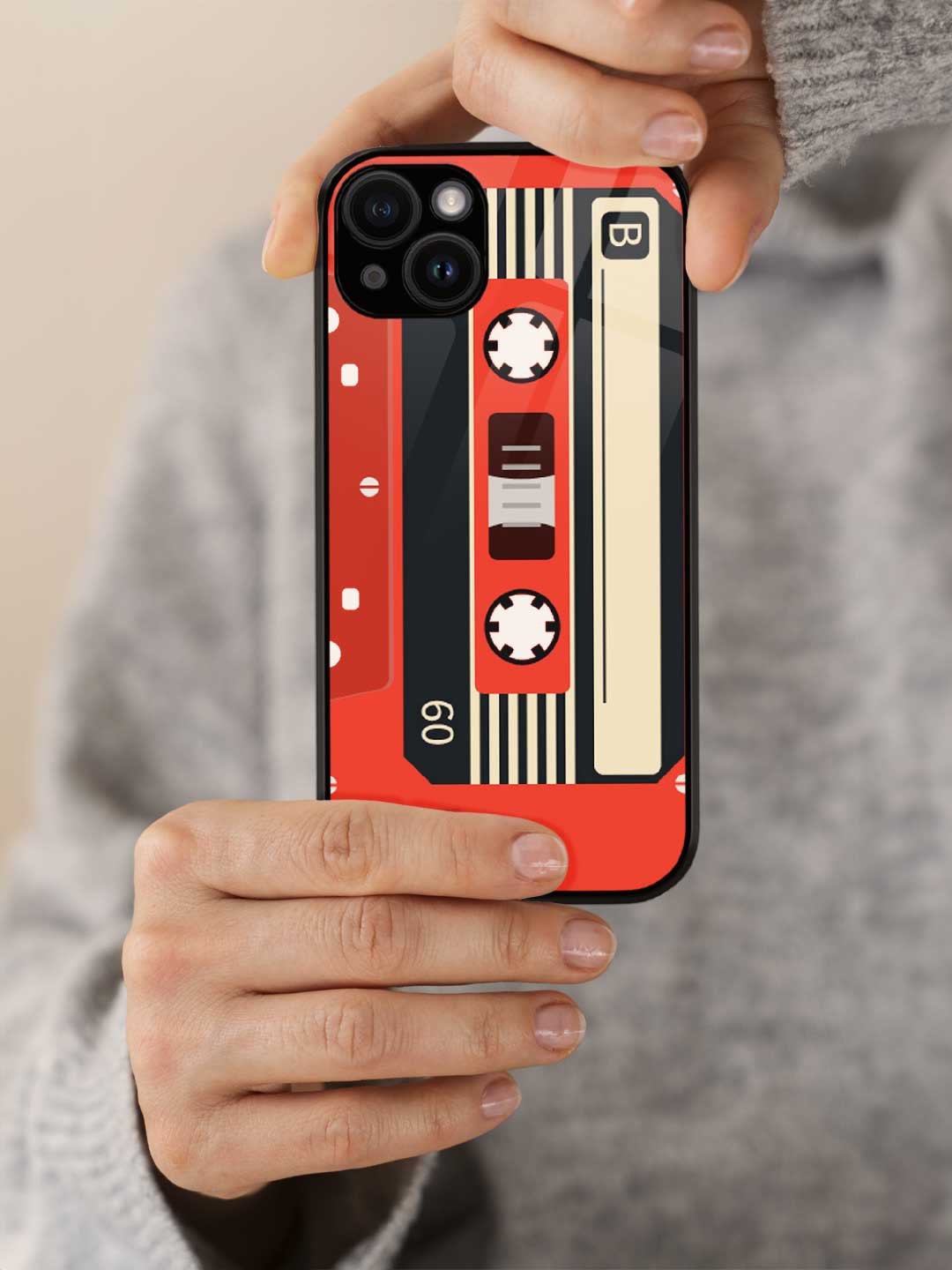 Cassette Red - iPhone 14 Glass Cover