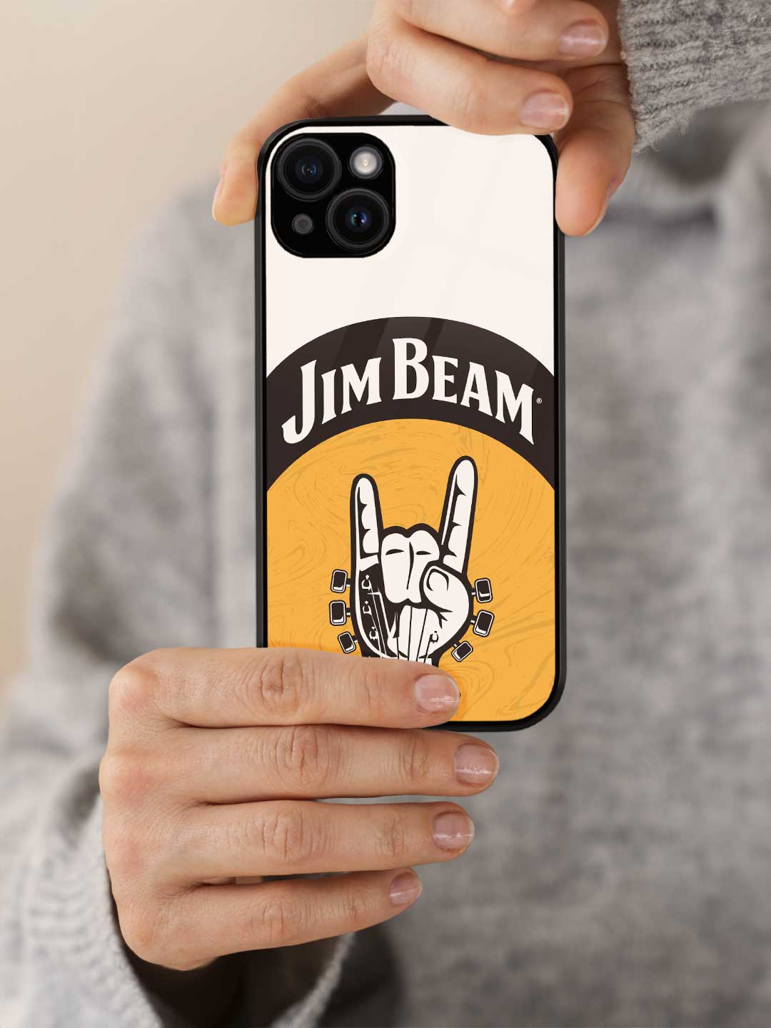 Jim Beam Rock Swag White - iPhone 14 Glass Cover