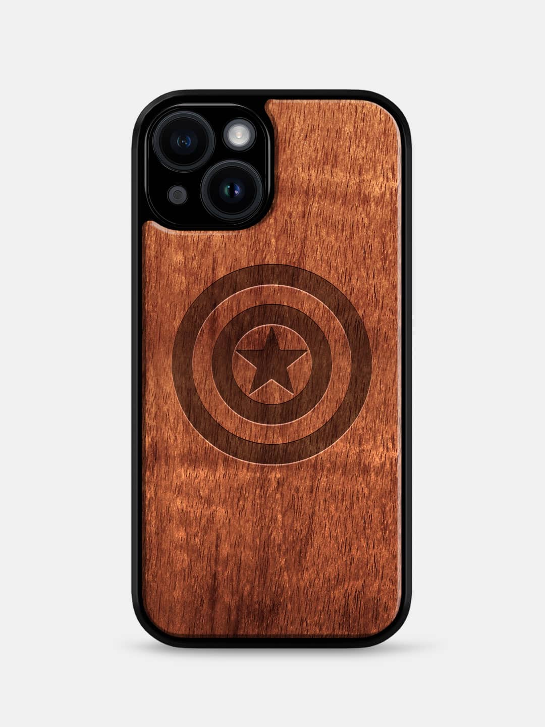 American Shield - iPhone 14 Walnut Wood Cover