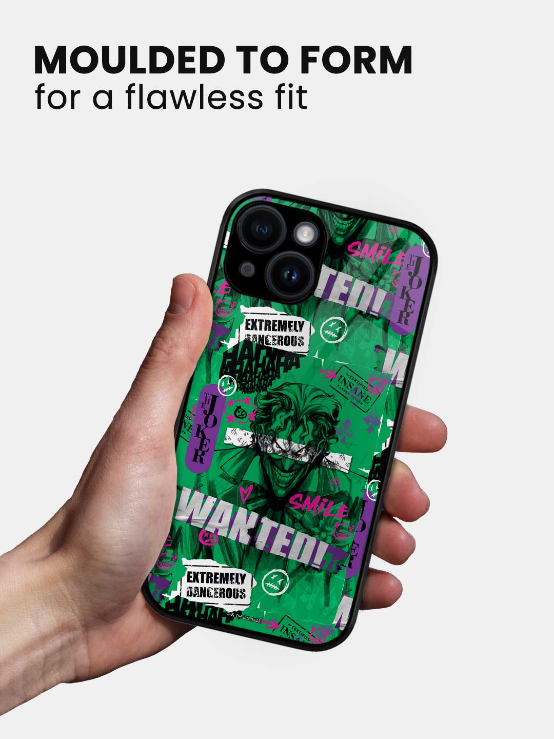 Extremely Dangerous Joker - iPhone 15 Glass Cover