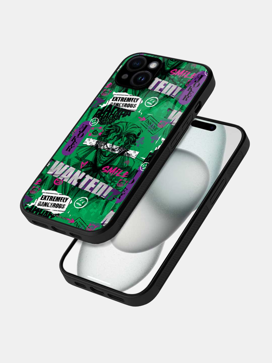 Extremely Dangerous Joker - iPhone 15 Glass Cover