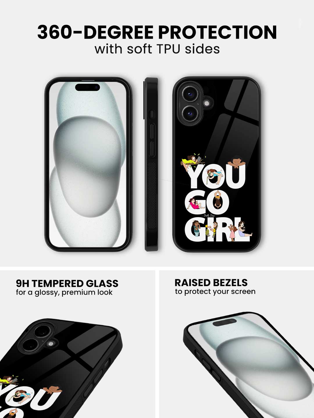 You Go Girl - iPhone 16 Glass Cover