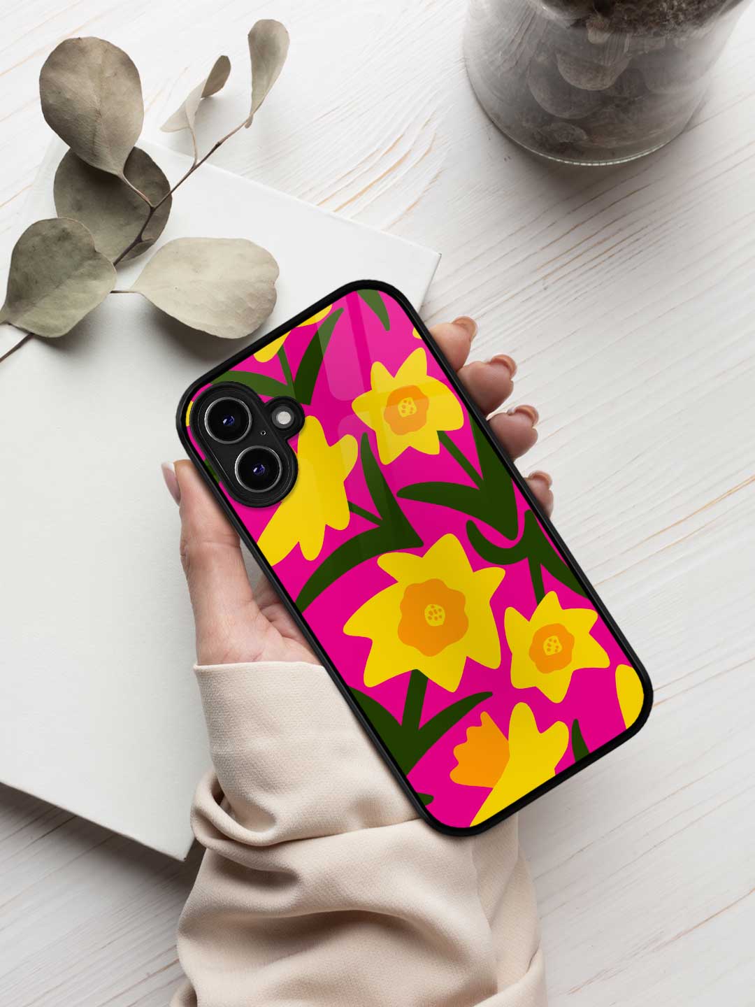 Blossom Breeze Pink - iPhone 16 Glass Cover