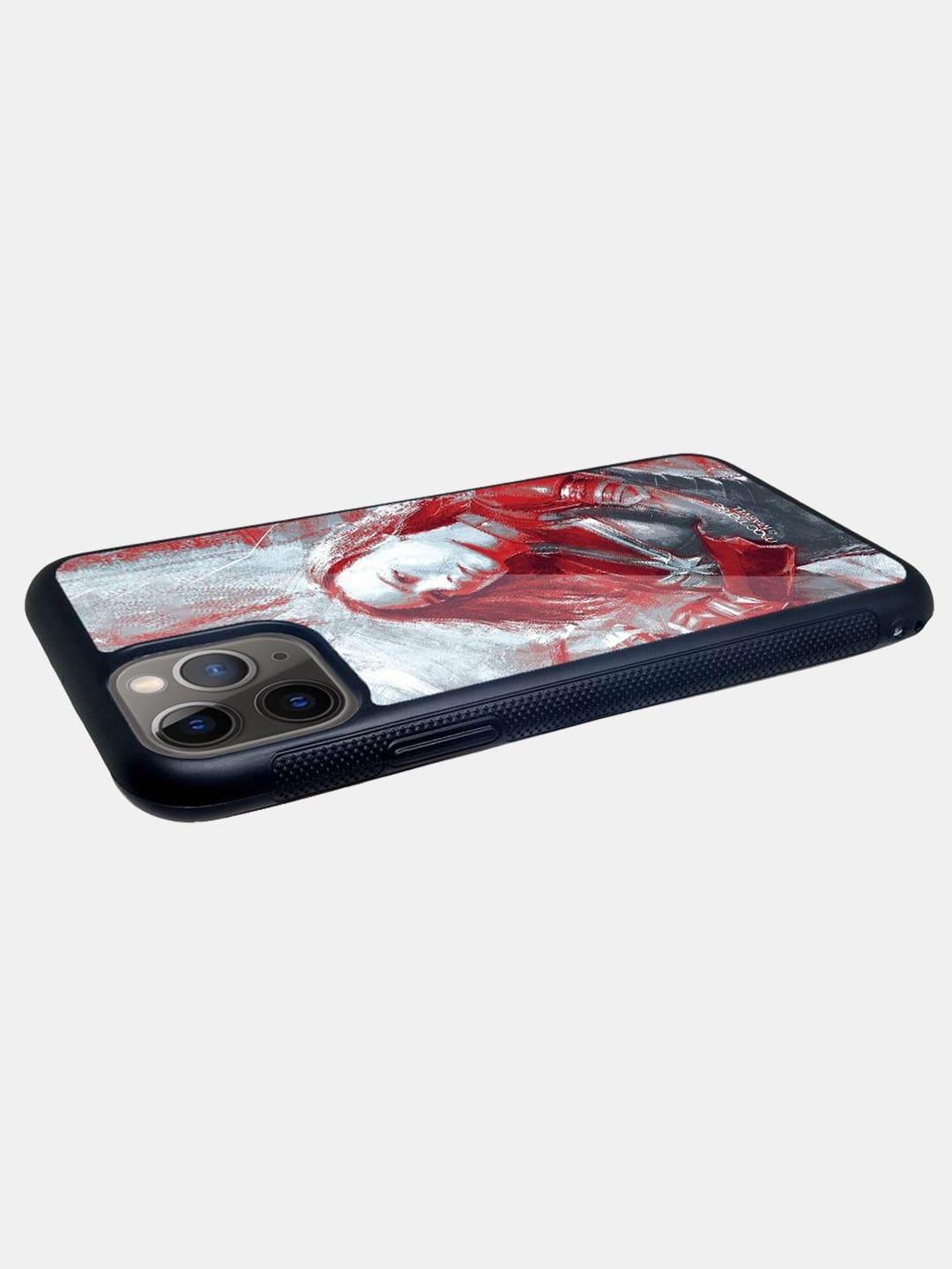 Charcoal Art Capt Marvel - iPhone 11 Pro Glass Cover