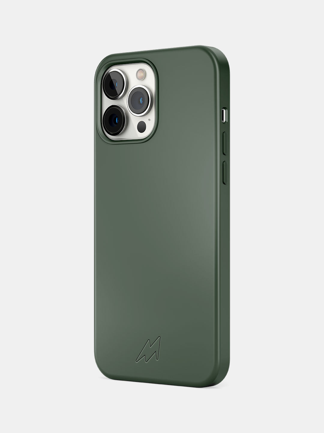 Basics - iPhone 12 Pro Max Cover Magsafe Silicone Olive Green