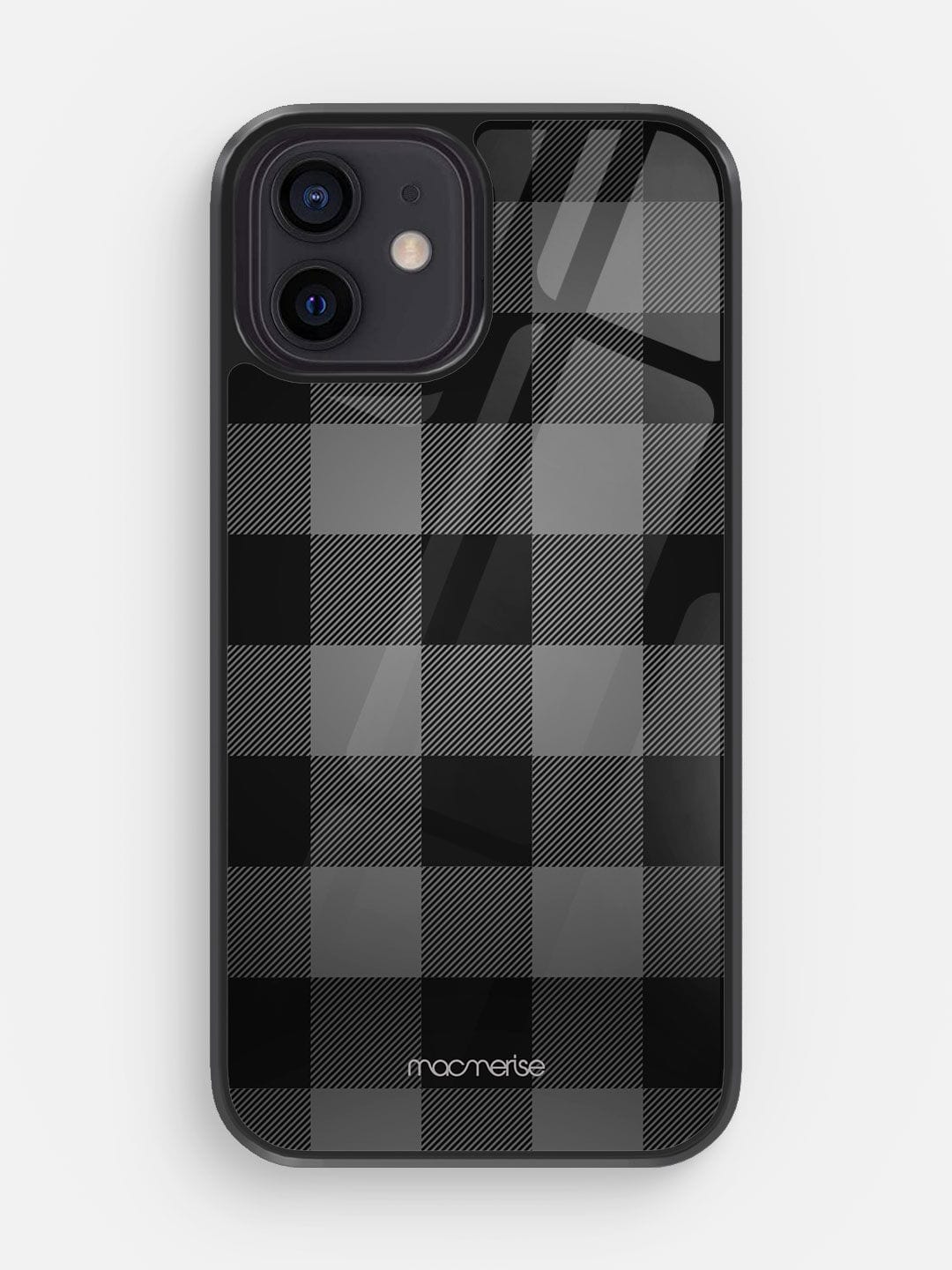 Checkmate Black iPhone 12 Mini Glass Cover Buy Online in India