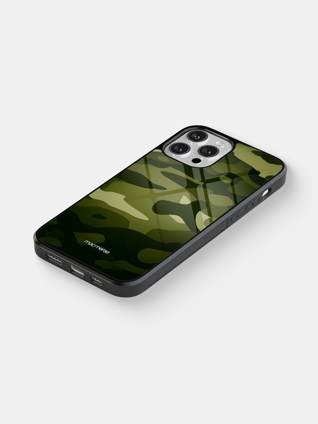 Camo Army Green - iPhone 12 Glass Cover