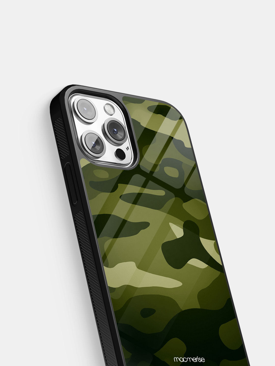 Camo Army Green - iPhone 12 Glass Cover