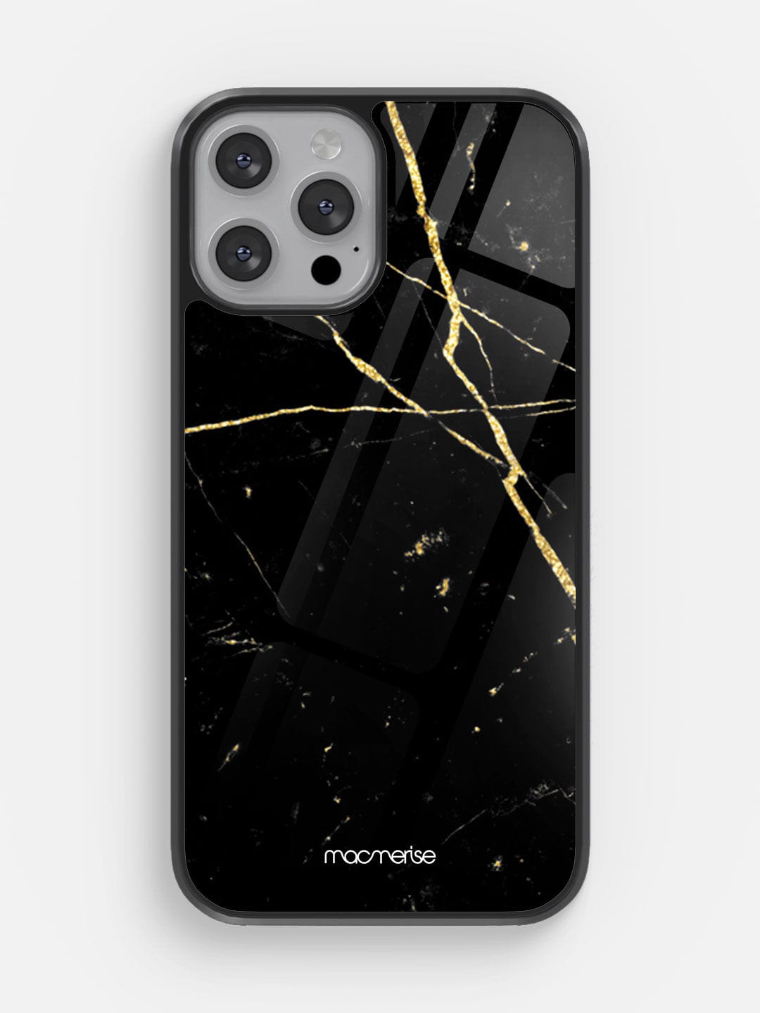 Marble Black Onyx - iPhone 12 Glass Cover