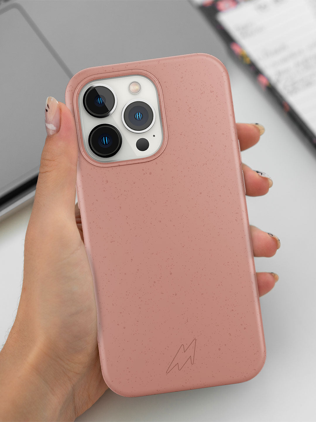 Basics - iPhone 13 Pro Max Cover Ecofriendly Baby Pink