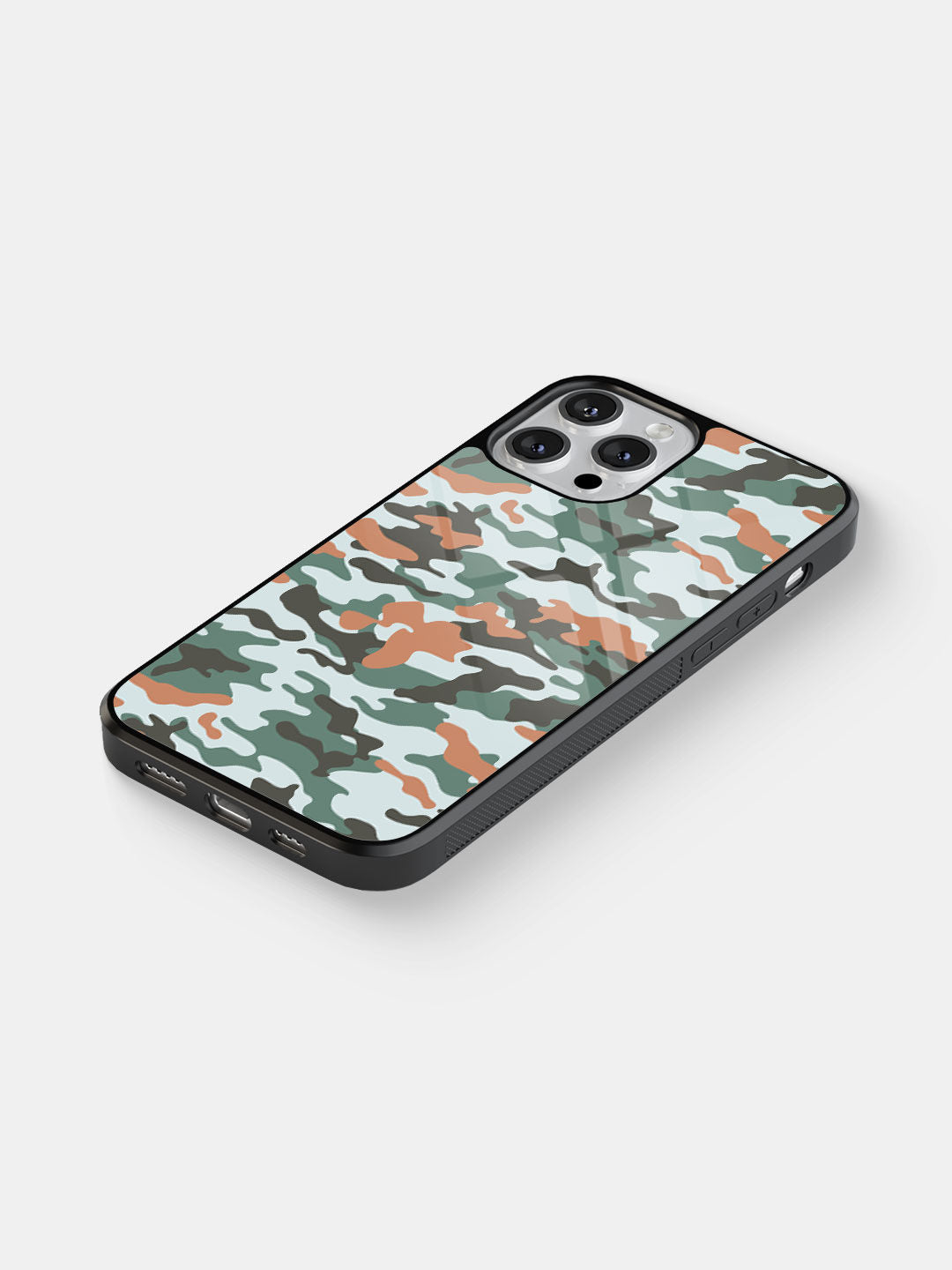 Camo Viridian Green - iPhone 13 Pro Max Glass Cover