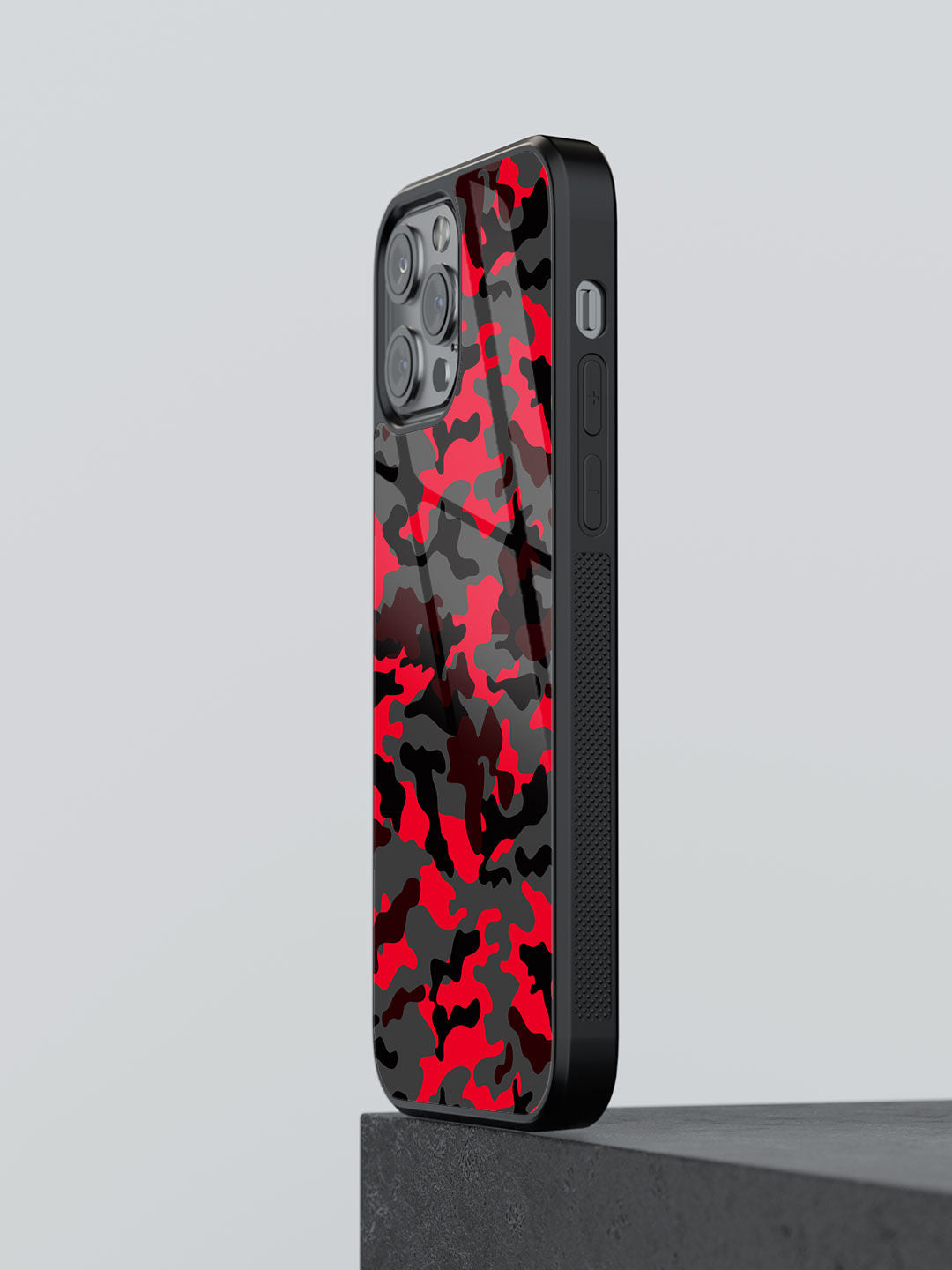Camo Red - iPhone 13 Pro Max Glass Cover