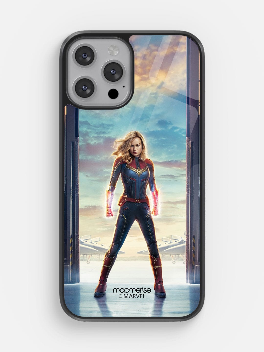 Captain Marvel Poster - iPhone 13 Pro Max Glass Cover