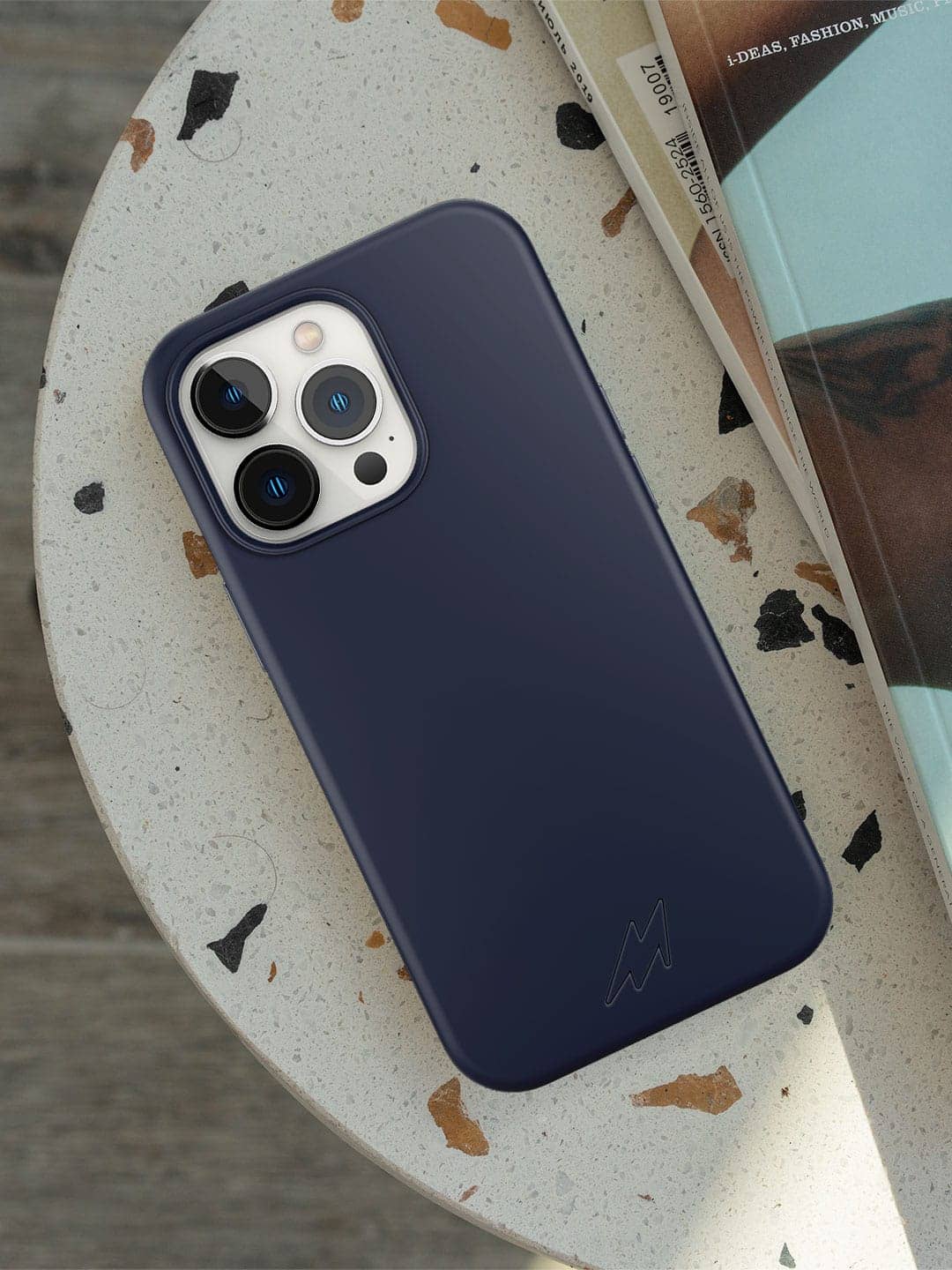 Basics - iPhone 13 Pro Max Cover Silicone Midnight Blue