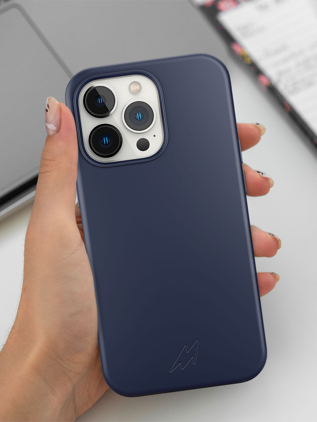 Basics - iPhone 13 Pro Max Cover Silicone Midnight Blue