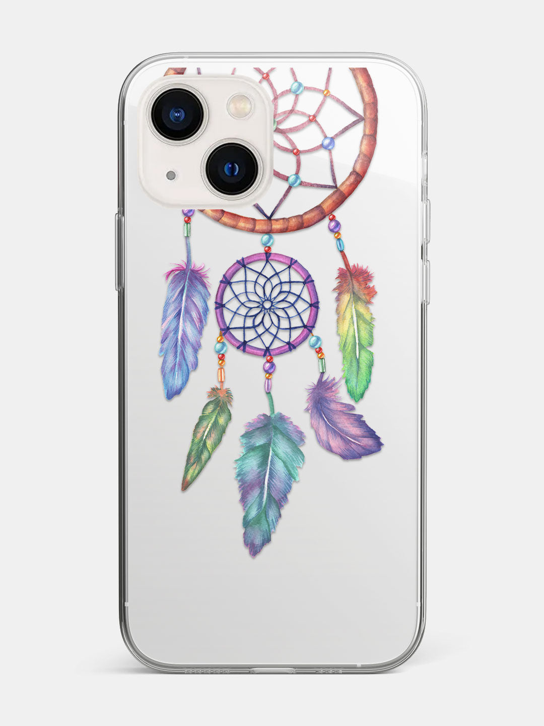 Dream Catcher Feathers - iPhone 13 Mini Clear Cover
