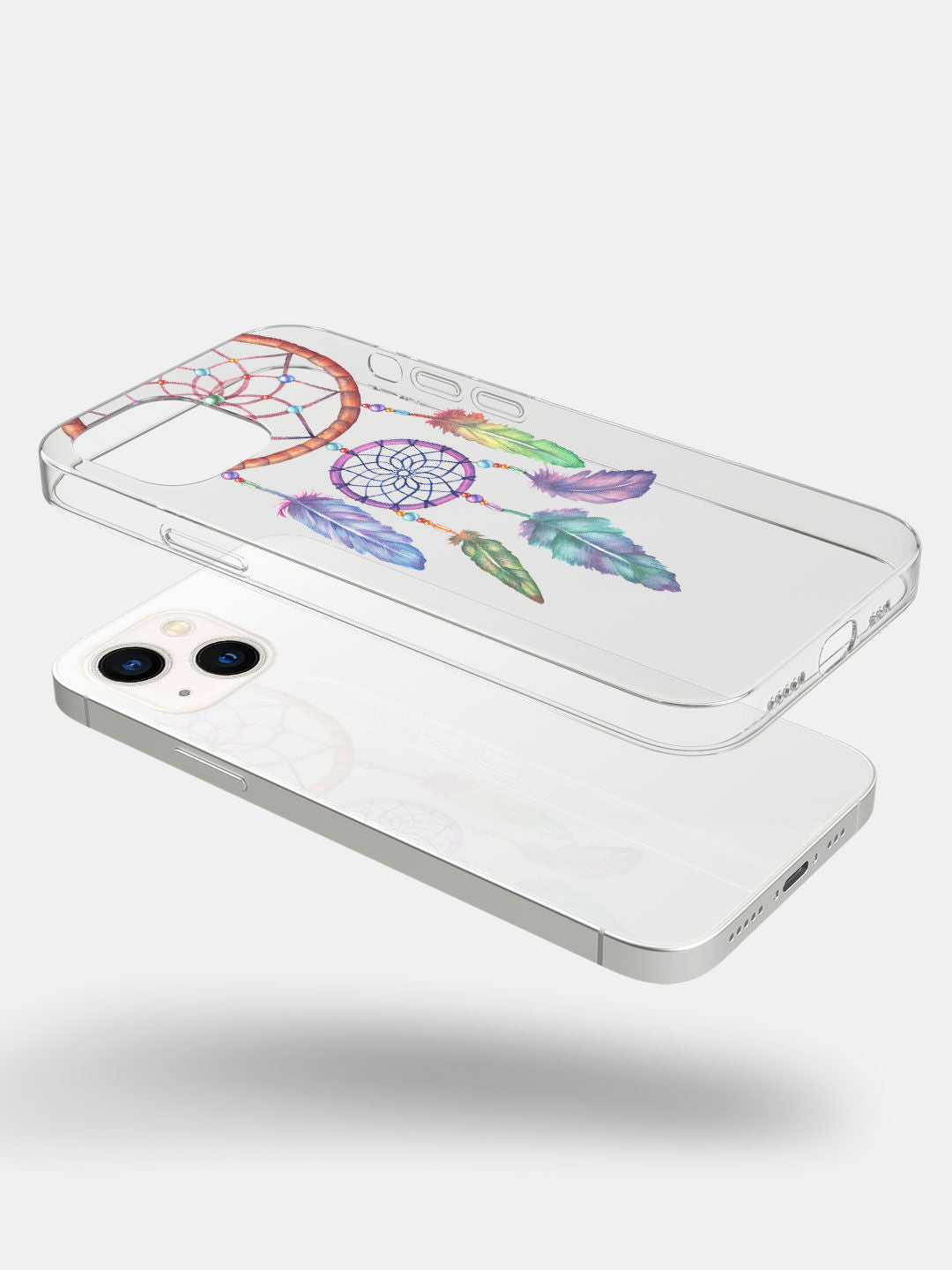 Dream Catcher Feathers - iPhone 13 Mini Clear Cover