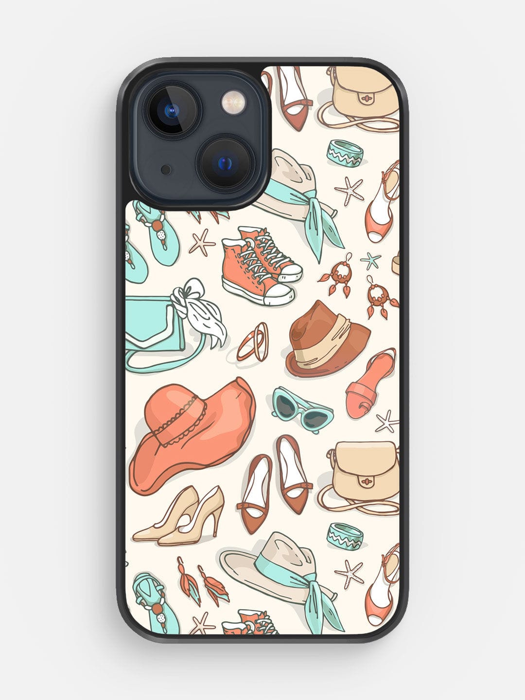 White Wanderlust - iPhone 13 Mini Bumper Cover