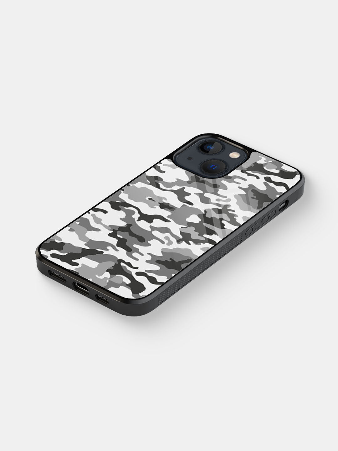 Camo Grey - iPhone 13 Mini Glass Cover