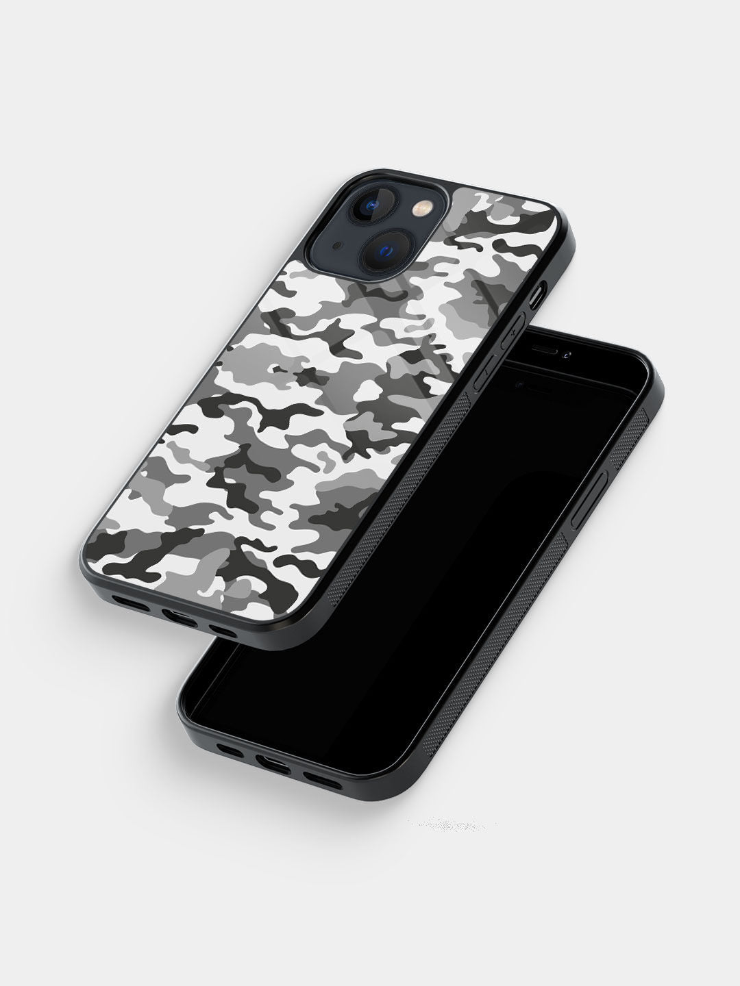 Camo Grey - iPhone 13 Mini Glass Cover