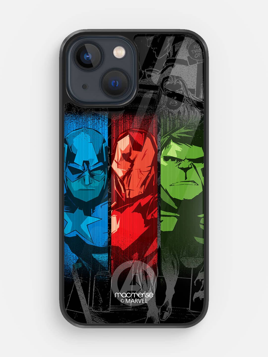 Avengers Sketch - iPhone 13 Mini Glass Cover